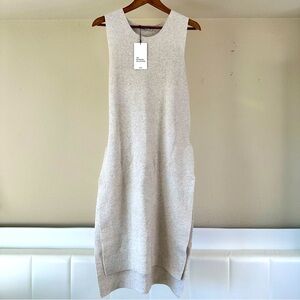 zara new with tag dress beige ivory size Small women's